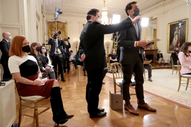 White House Press Corps at the White House