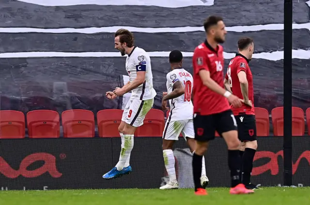 Harry Kane celebrates