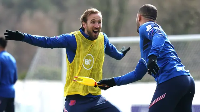 Harry Kane (left)