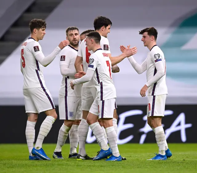 England celebrate