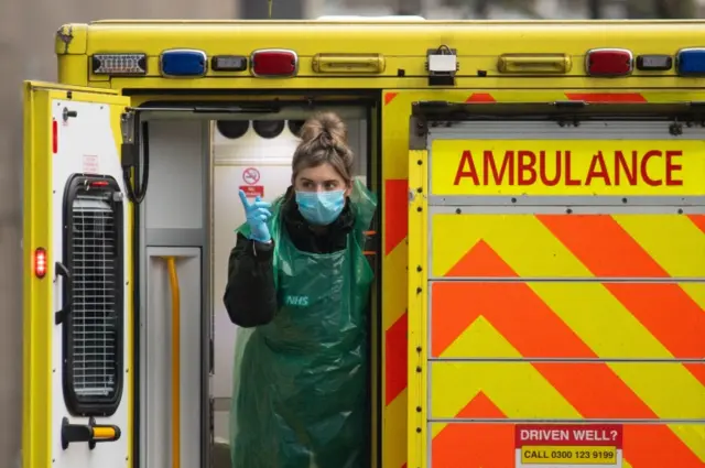 Hospital in London, during the peak of England second wave in January 2021