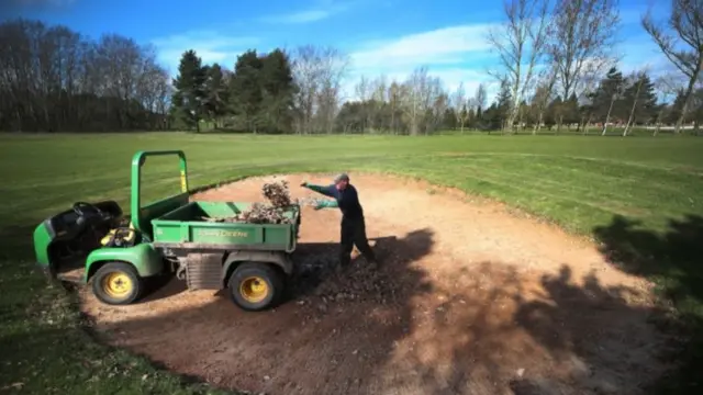 Green Keeper Paul Chantler at Telford Hotel and Golf Resort, Shropshire