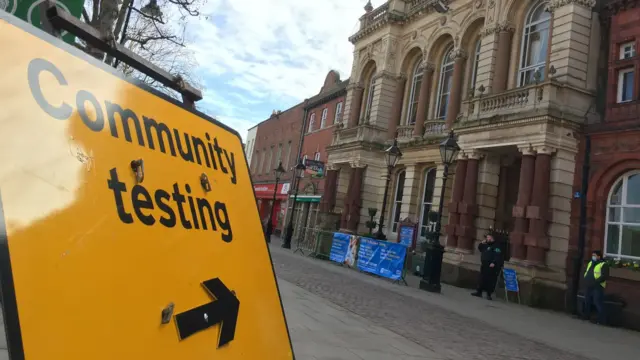 Community testing centre in Bassetlaw district