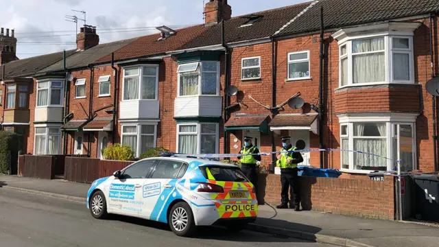 Police outside house