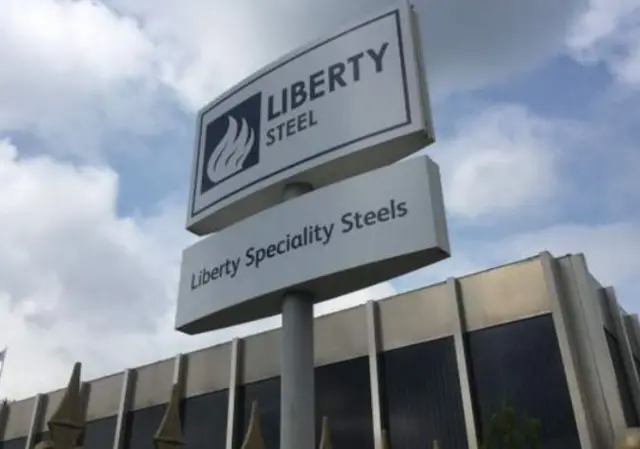 Liberty Steel sign