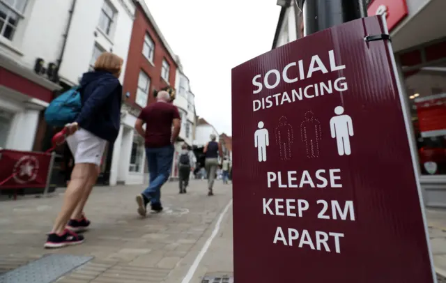 Social distancing sign