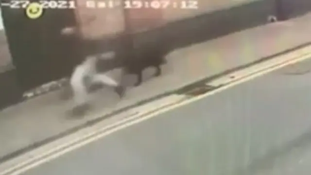 A still from the CCTV footage