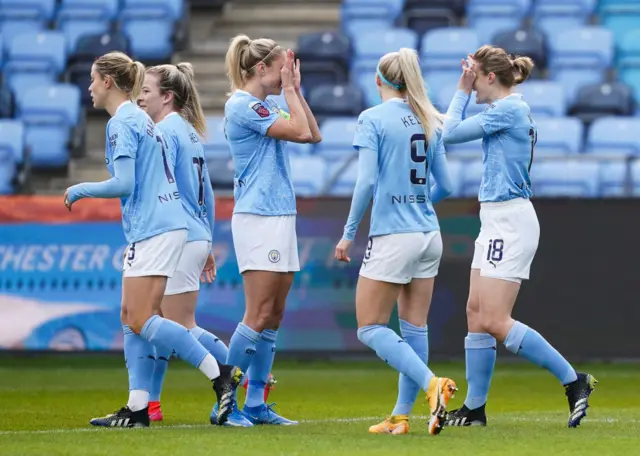 Man City's Ellen White scores