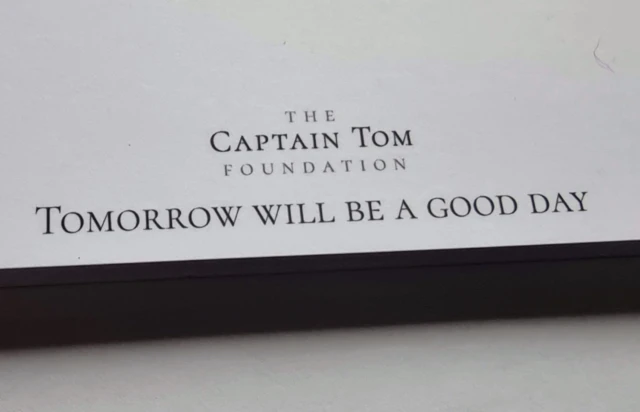 Card from Captain Sir Tom Moore