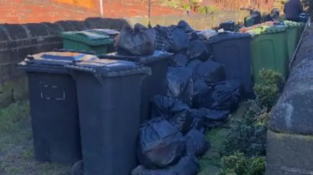 The overflowing bins
