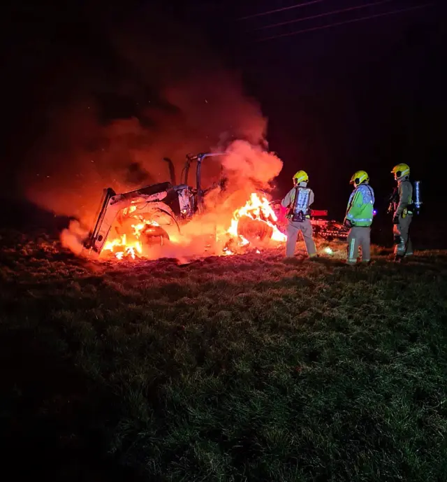 Tractor fire