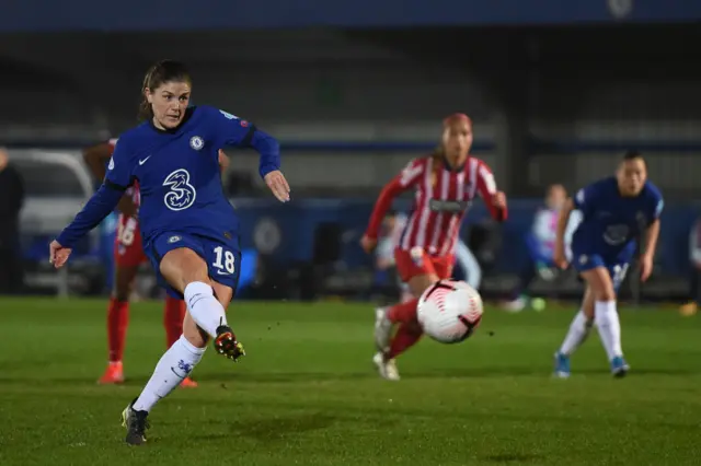 Maren Mjelde scores for Chelsea