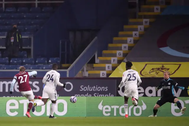 Matej Vydra scores for Burnley