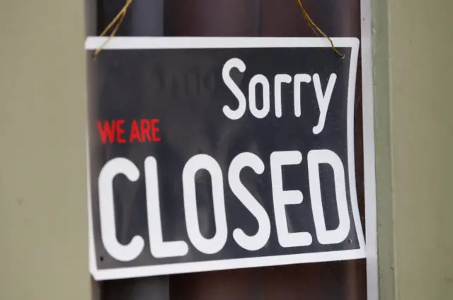 Shop closed sign