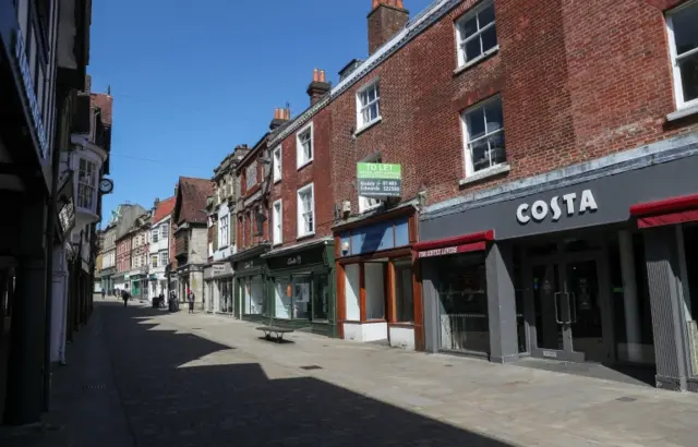 Empty high street