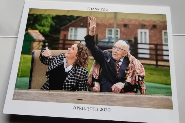 Card from Captain Sir Tom Moore