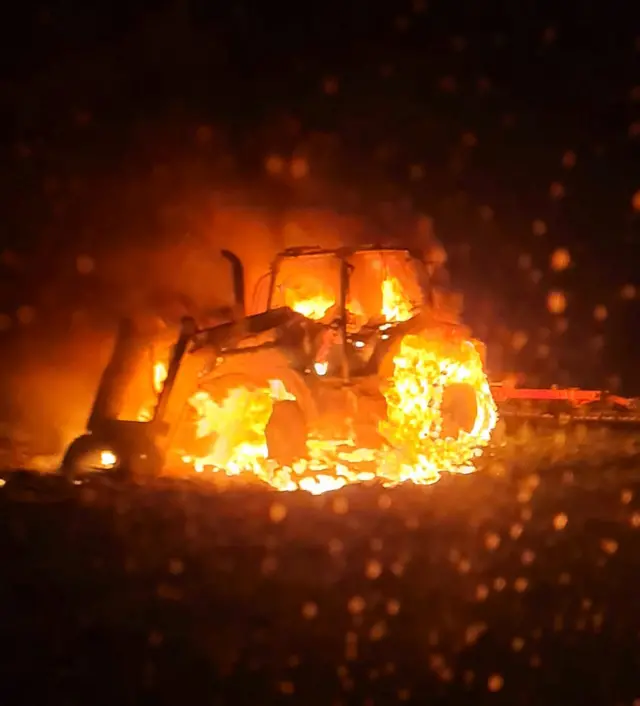 Tractor fire