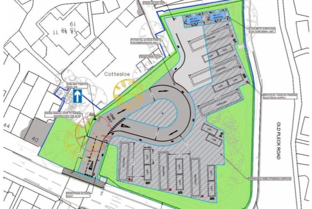 Traveller site plan