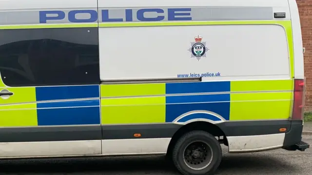 Leicestershire Police van