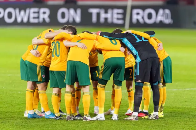 Wales huddle