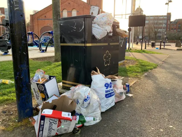 Bede Park rubbish