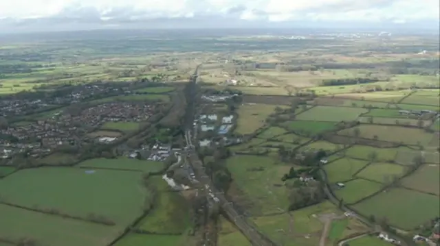 Aerial view of Balsall Common