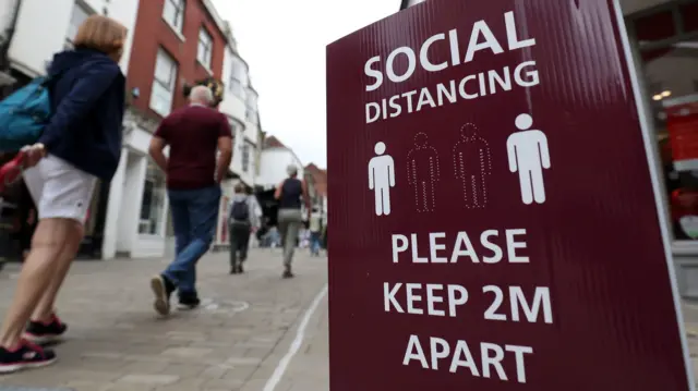 Social distancing sign