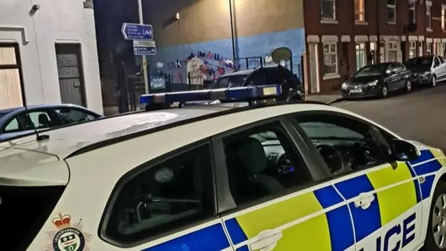 Police car in Leicester