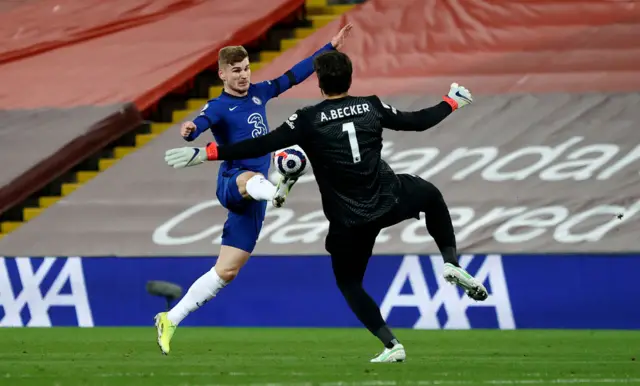 Timo Werner scores for Chelsea