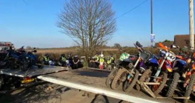 Seized motorbikes in Hatfield