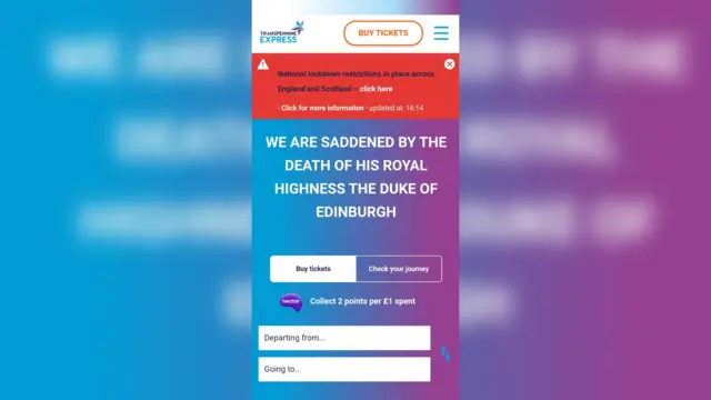 The Transpennine Express message