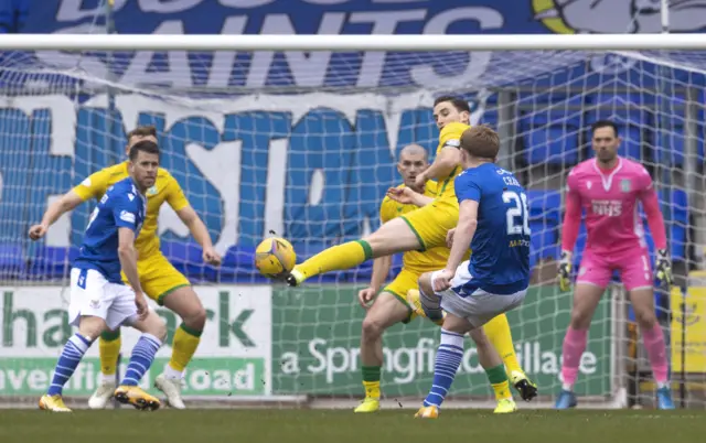 Liam Craig curls in the opening goal for St Johnstone