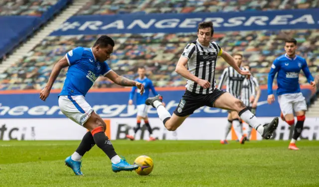 Morelos doubled Rangers' lead from a tight angle