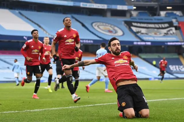 Man United celebrate