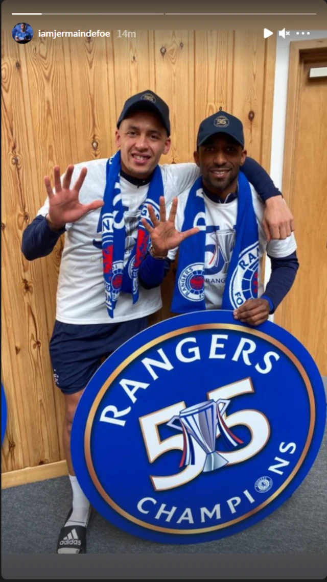 James Tavernier and Jermain Defoe