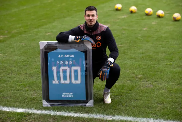 Dundee United goalkeeper Benjamin Siegrist