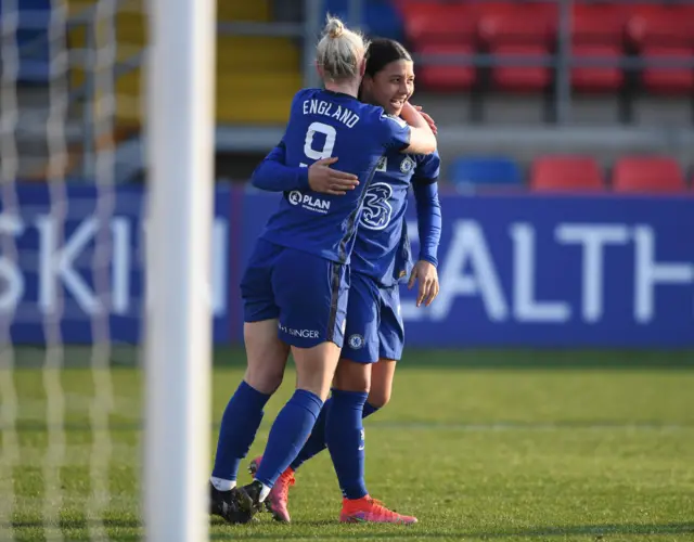 Bethany England and Sam Kerr.