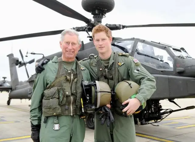 Prince Charles and Prince Harry in 2011