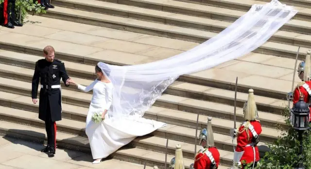 The Duke and Duchess of Sussex on their wedding day in 2018