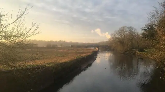 This morning in Lea Marston, Warwickshire