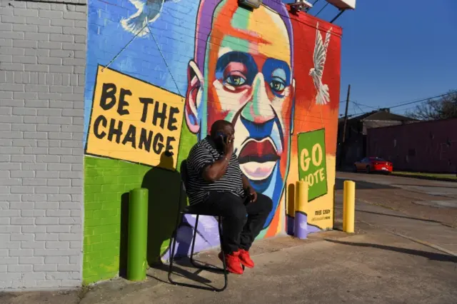 Mural of George Floyd