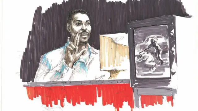 Rodney King courtroom sketch