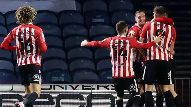 Sunderland celebrate goal