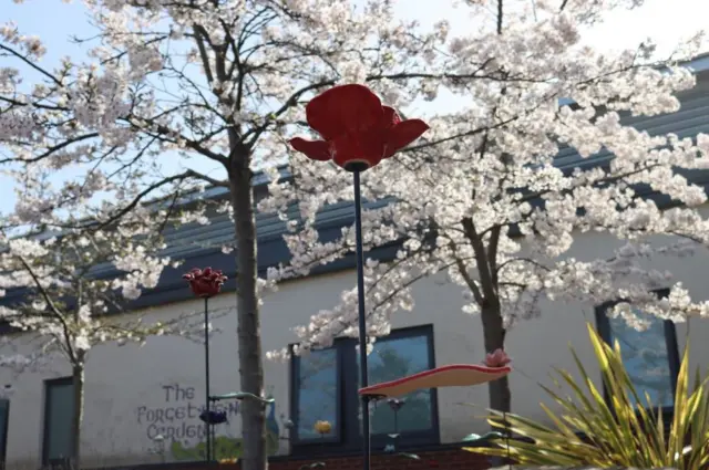 Ceramic poppy