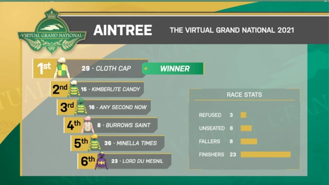 Virtual Grand National result