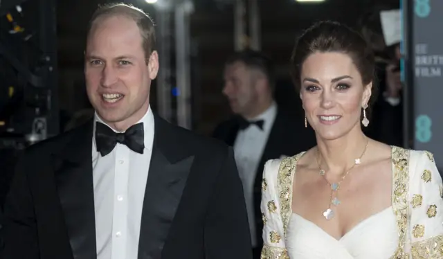 The Duke and Duchess of Cambridge at the 2020 Baftas