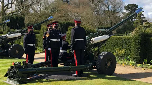 Hillsborough gun salute