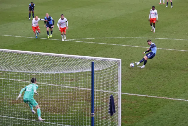 Wycombe score a penalty