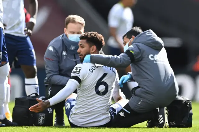 Aston Villa's Douglas Luiz