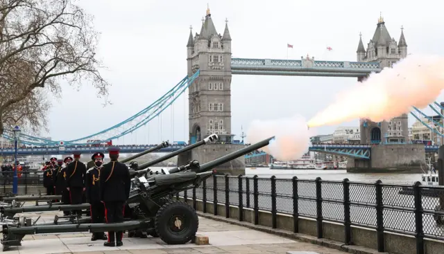 Tower of London gun fire